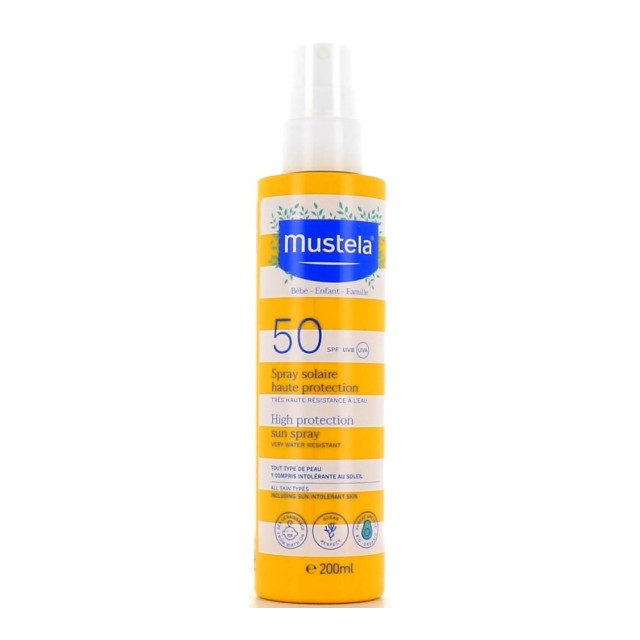 MUSTELA HIGH PROTECTION SUN SPRAY SPF50+ 200ML