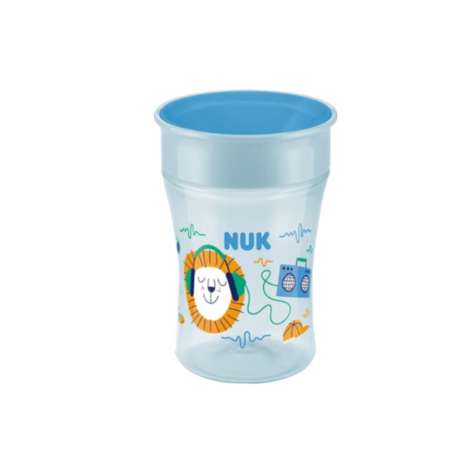 NUK ΕΚΠΑΙΔΕΥΤΙΚΟ ΠΟΤΗΡΙ MAGIC CUP 360 8 ΜΗΝΩΝ+ 230ML ΜΠΛΕ