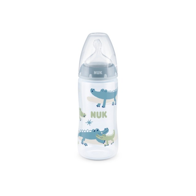 NUK ΜΠΙΜΠΕΡΟ F.C.PLUS ΠΛΑΣΤΙΚΟ 300ML ΜΕ ΘΗΛΗ ΣΙΛΙΚΟΝΗΣ M2 TEMP.CONT ΜΠΛΕ