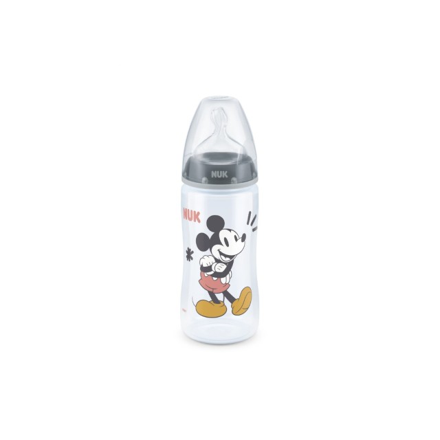 NUK ΜΠΙΜΠΕΡΟ F.C.PLUS ΠΛΑΣΤΙΚΟ 300ML  MICKEY ΣΙΛΙΚΟΝΗ ΜΕΓ.2 TEMP.CONT