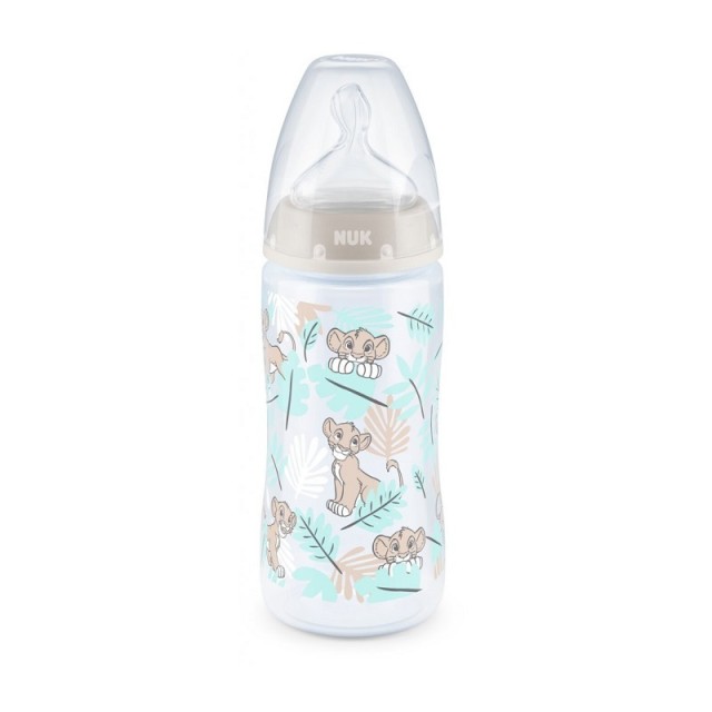 NUK ΜΠΙΜΠΕΡΟ FIRST CHOICE ΠΛΑΣΤΙΚΟ ΣΙΛΙΚΟΝΗ ΜΕΓΕΘΟΣ 2 DISNEY LION 300ml