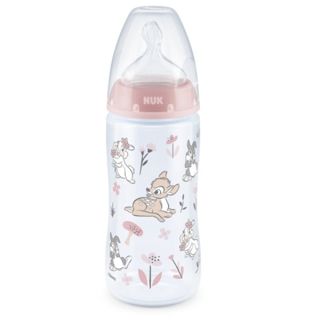 NUK ΜΠΙΜΠΕΡΟ FIRST CHOICE+ ΜΕ ΘΗΛΗ ΣΙΛΙΚΟΝΗ TEMP.CONTROL DISNEY BAMBI 300ml