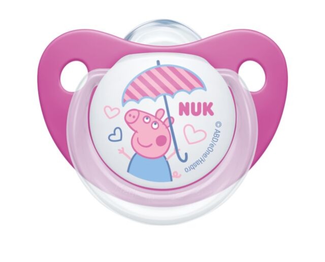 NUK ΠΙΠΙΛΑ ΣΙΛΙΚΟΝΗΣ PEPPA PIG 18-36 ΜΗΝΩΝ 1ΤΜΧ ΜΕ ΘΗΚΗ