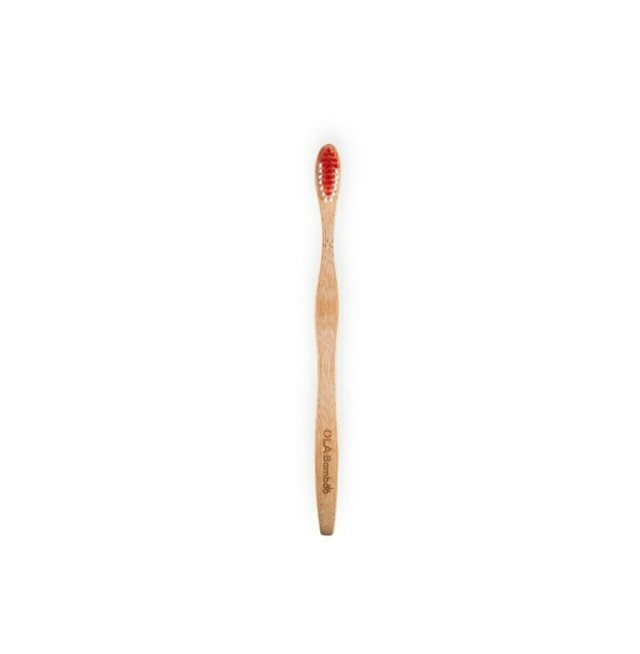 OLA BAMBOO ADULT TOOTHBRUSH SOFT RED