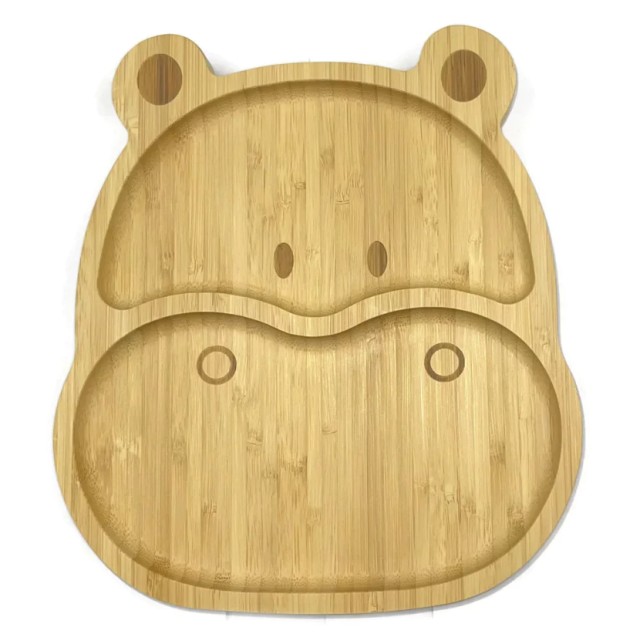 OLA BAMBOO KIDS PLATE HIPPO 