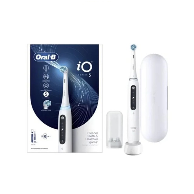 ORAL B iO5 MAGNETIC WHITE+ΘΗΚΗ ΤΑΞΙΔΙΟΥ