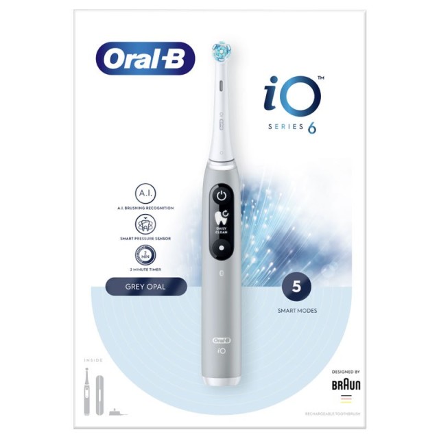 ORAL B iO6 MAGNETIC GRAY OPAL 1X1  