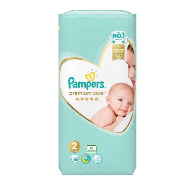 PAMPERS PREMIUM CARE NO 2 (4-8kg)* 46ΤΜΧ