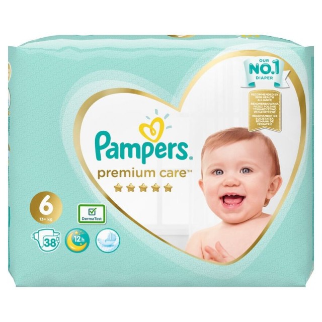 PAMPERS PREMIUM CARE ΝΟ 6 (13+ kg) *38ΤΜΧ