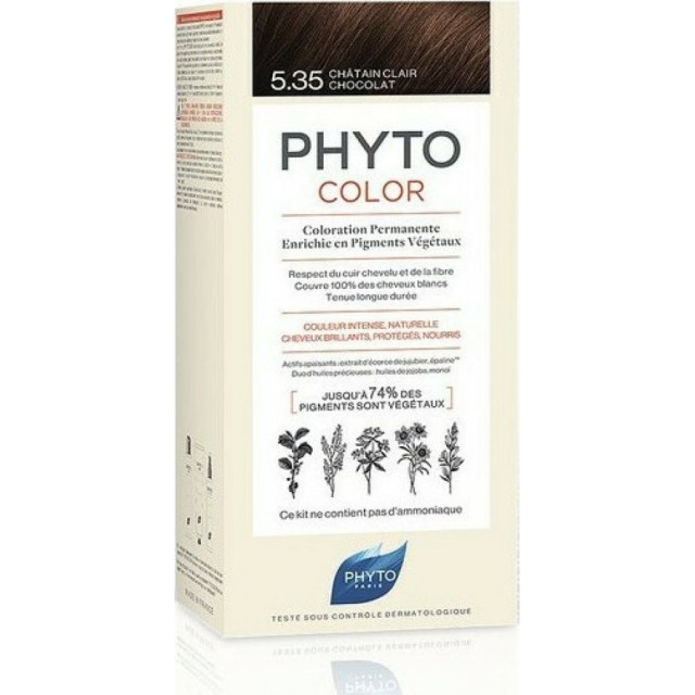 PHYTOCOLOR 5.35 ΒΑΦΗ CHATAIN CLAIR CHOCOLAT