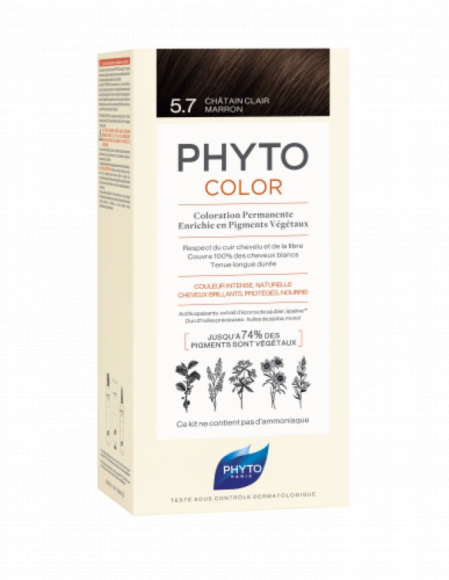 PHYTOCOLOR ΒΑΦΗ 5.7 LIGHT CHESTNUT BROWN