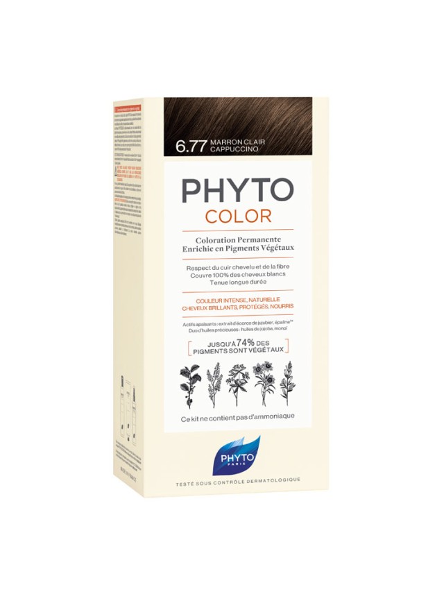 PHYTOCOLOR ΒΑΦΗ 6.77 LIGHT BROWN CAPPUCCINO