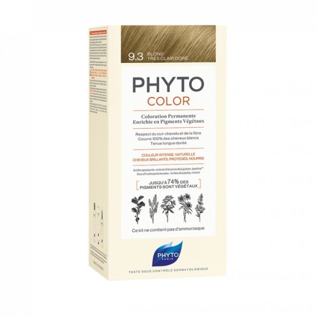 PHYTOCOLOR ΒΑΦΗ 9.3 VERY LIGHT GOLDEN BLONDE