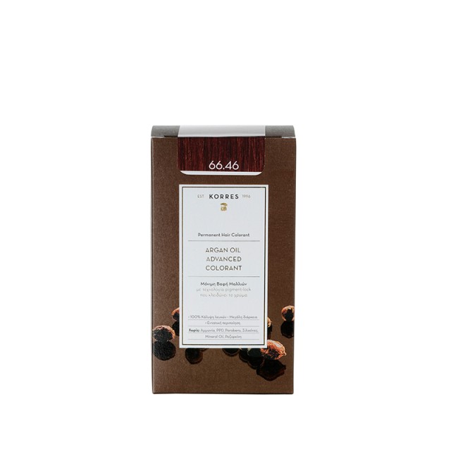 KORRES ARGAN OIL ΒΑΦΗ ΜΑΛΛΙΩΝ ΕΝΤΟΝΟ ΚΟΚΚΙΝΟ ΒΟΥΡΓΟΥΝΔΙΑΣ 66.46