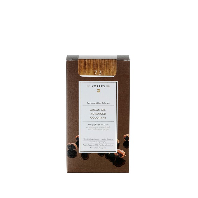 KORRES ARGAN OIL ΒΑΦΗ ΜΑΛΛΙΩΝ ΞΑΝΘΟ ΧΡΥΣΟ/ΜΕΛΙ 7.3