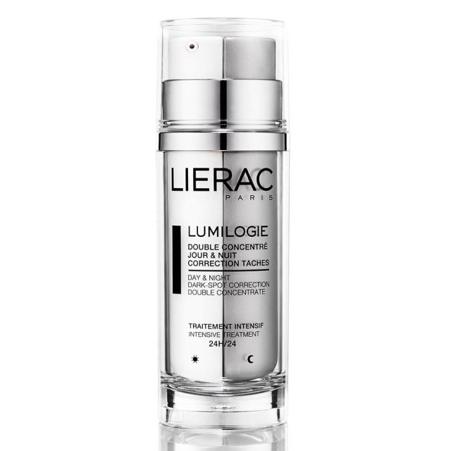 LIERAC LUMILOGIE DOUBLE CONCENTRE JOUR & NIGHT 2* 15ML ΓΙΑ ΠΑΝΑΔΕΣ & ΔΥΣΧΡΩΜΙΕΣ