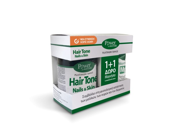 PPOWER HEALTH PLATINUM HAIRTONE NAILS&SKIN 30CAPS+MAGNES10S