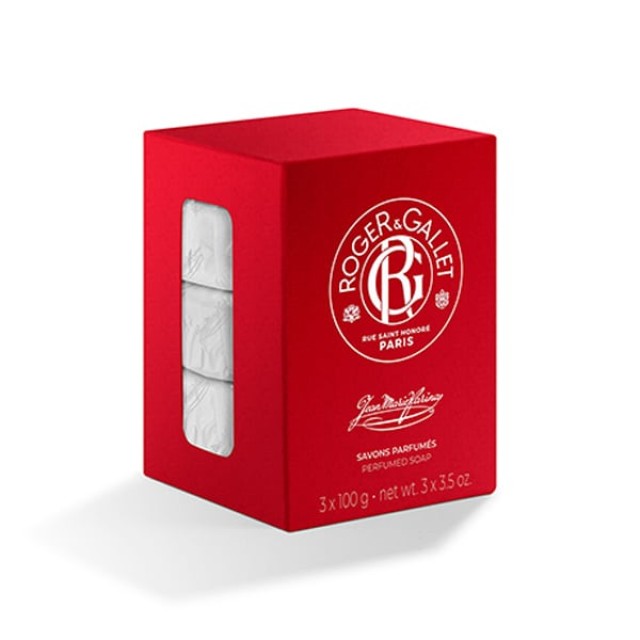 ROGER & GALLET JEAN MARIE FARINA ΑΡΩΜΑΤΙΚΟ ΣΑΠΟΥΝΙ 100G X3