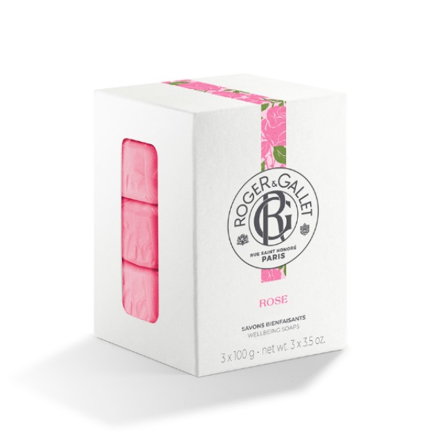 ROGER & GALLET ROSE ΣΑΠΟΥΝΙ 100G X 3