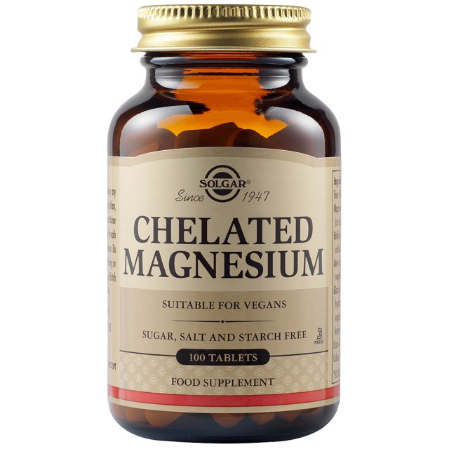 SOLGAR CHELATED MAGNESIUM 100MG TABS 100S