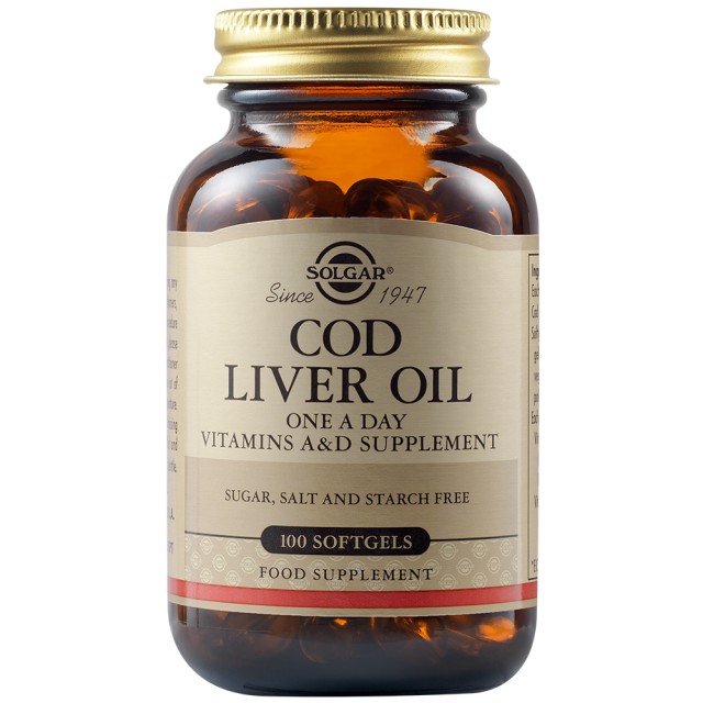 SOLGAR COD LIVER OIL SOFTGELS 100S