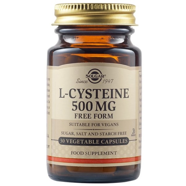 SOLGAR L-CYSTEINE 500MG VEGICAPS 30S