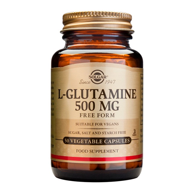 SOLGAR L-GLUTAMINE 500MG VEGICAPS 50S