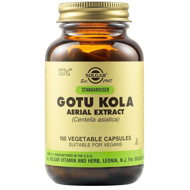 SOLGAR STD GOTU KOLA AERIAL EXTRACT VEGICAPS 100S