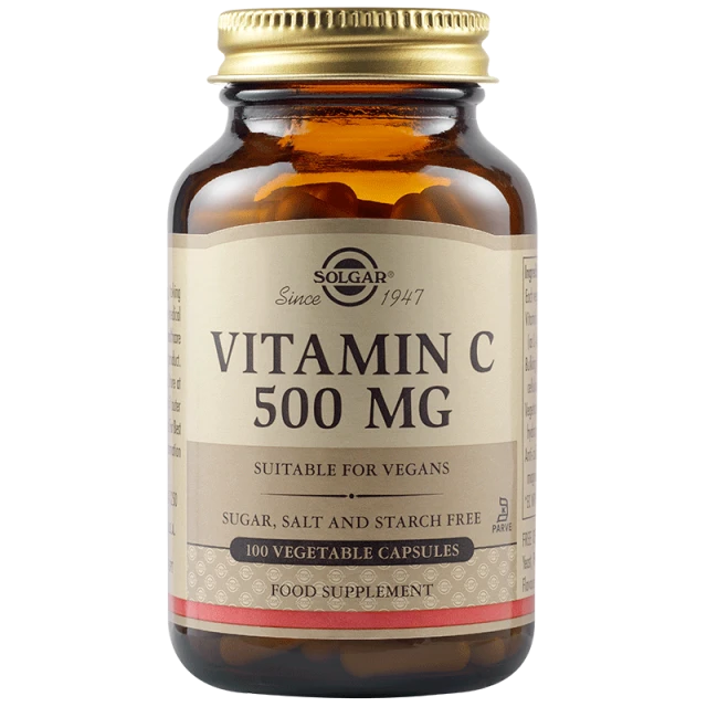 SOLGAR VIT C 500MG VEG.CAPS 100S | tealbox.gr