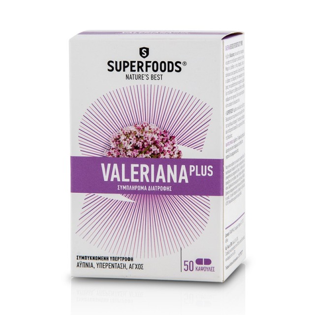 SUPERFOODS VALERIANA PLUS 50 CAPS