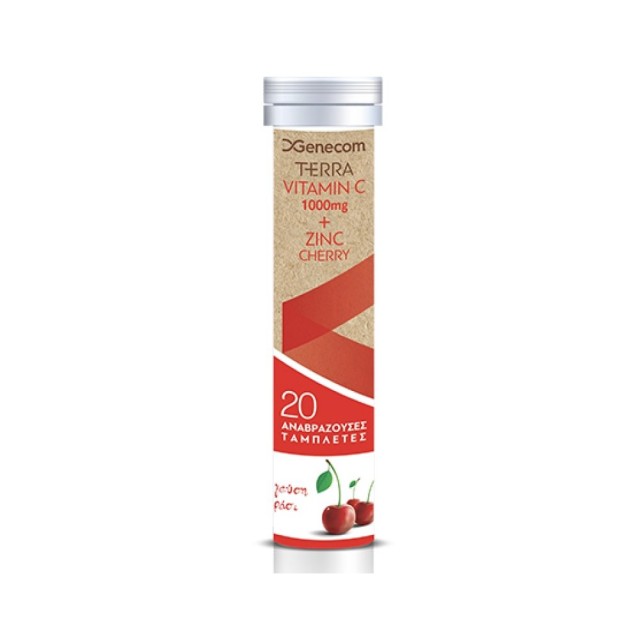 TERRA VITAM. C 1000 & ZINC CHERRY  20 EFF. TABS