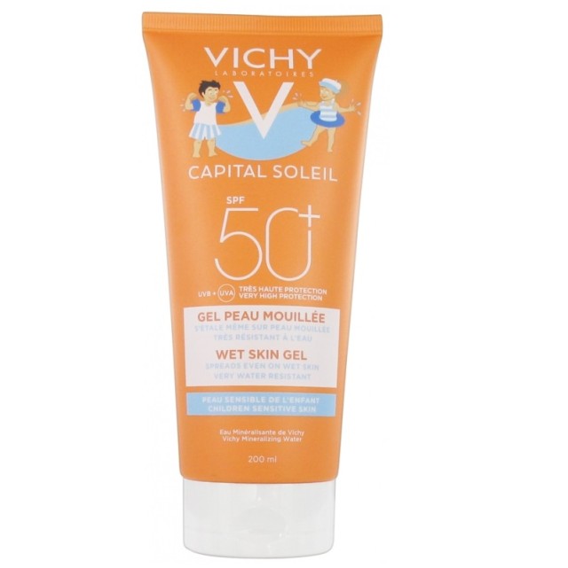 VICHY CAPITAL SOLEIL WET SKIN GEL KIDS SPF50 200ML