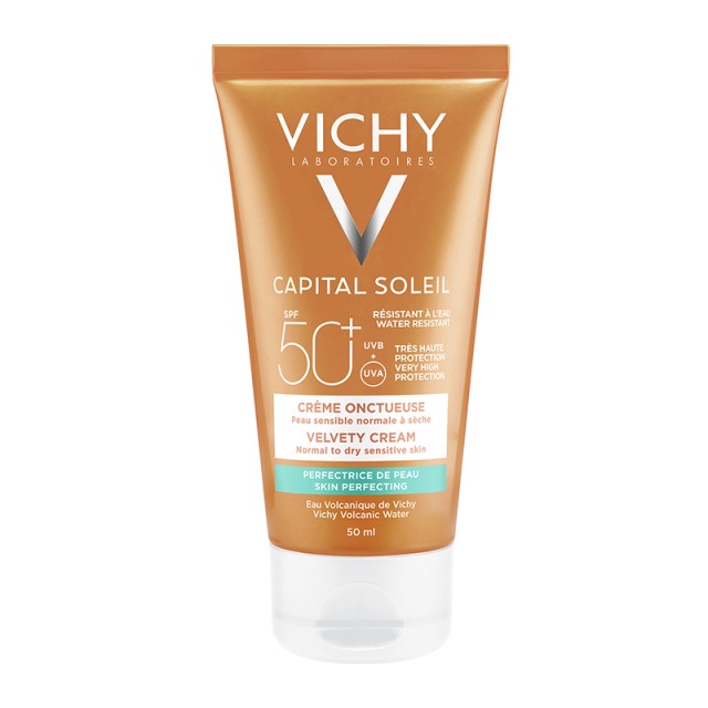 VICHY ΑΝΤΗΛΙΑΚΟ CAPITAL SOLEIL ΜΕ ΒΕΛΟΥΔΙΝΗ ΥΦΗ SPF50+ 50ML