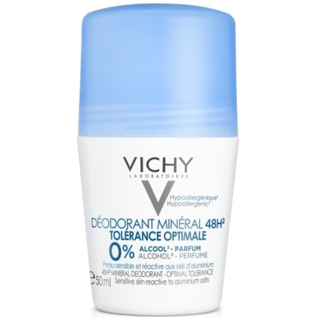 VICHY ΑΠΟΣΜΗΤΙΚΟ MINERAL48H TOLERANCE 0% ΑΡΩΜΑ 50ML