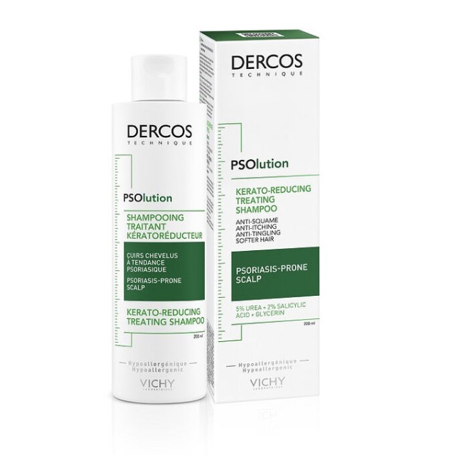 VICHY DERCOS PSOlution KERATOREDUCING SHAMPOO ΓΙΑ ΤΑΣΗ ΨΩΡΙΑΣΗΣ  200ml