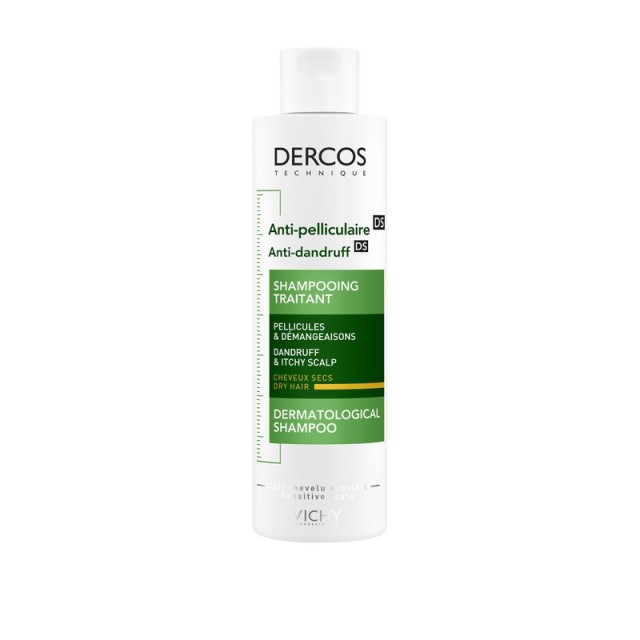 VICHY DERCOS ANTI DANDRUFF DS ΑΝΤΙΠΙΤΥΡΙΔΙΚΟ ΣΑΜΠΟΥΑΝ ΓΙΑ ΞΗΡΑ ΜΑΛΛΙΑ 200ML